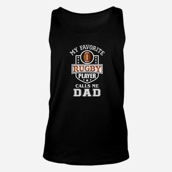 Mens Rugby Dad Shirt Fathers Day Gift Premium Unisex Tank Top - Seseable