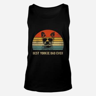 Mens Vintage Best Yorkie Dad Ever Father's Day Gifts For Lover T-shirt Unisex Tank Top - Seseable
