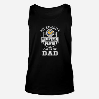 Mens Volleyball Dad Shirt Fathers Day Gift Premium Unisex Tank Top - Seseable
