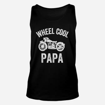 Mens Wheel Cool Papa Motorcycle Rider Biker T Shirt Unisex Tank Top - Seseable