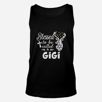 Merry Christmas Blessed To Be Called Gigi Unisex Tank Top - Seseable