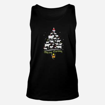 Merry Cowmas Funny Cow Lover Christmas Tree Xmas Gift Unisex Tank Top - Seseable