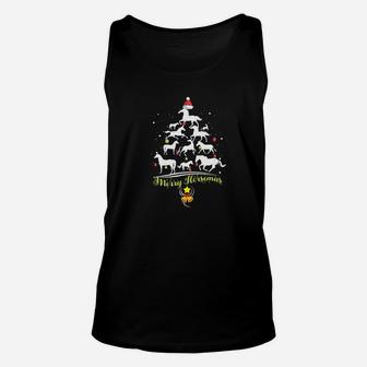 Merry Horsemas Horse Lover Christmas Tree Xmas Gift Unisex Tank Top - Seseable