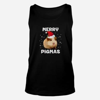Merry Pigmas Funny Guniea Pig Christmas Lover Unisex Tank Top - Seseable