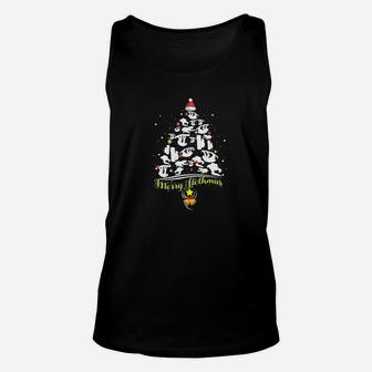 Merry Slothmas Sloth Lover Christmas Tree Xmas Gift Unisex Tank Top - Seseable