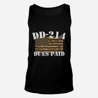Military Dd214 Apparel Vintage Dd214 Dues Paid Unisex Tank Top - Seseable