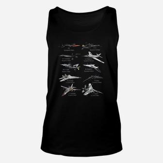 Military Fastest Jet Fighters Aircraft Plane Of The World Unisex Tank Top - Seseable