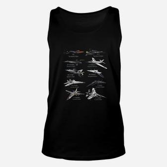 Militarys Fastest Jet Fighters Aircraft Plane Of The World Unisex Tank Top - Seseable
