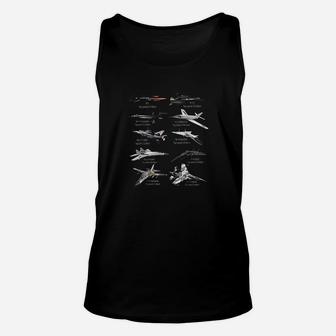 Militarys Fastest Jet Fighters Aircraft Plane Of The World Unisex Tank Top - Seseable