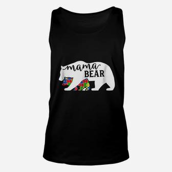 Mom Mama Bear Family Support Mothers Gift Unisex Tank Top - Seseable