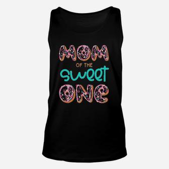 Mom Of Sweet One 1st First Birthday Matching Family Donut Unisex Tank Top - Seseable