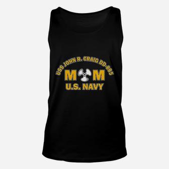Mom Us Navy Happy Mothers Day Gift Ideas Unisex Tank Top - Seseable