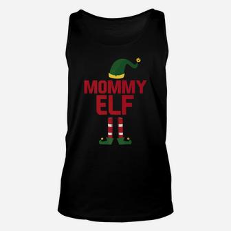 Mommy Elf Christmas Season Dad Mom Matching Pajama Unisex Tank Top - Seseable