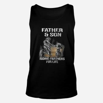 Motocross Father And Son, dad birthday gifts Unisex Tank Top - Seseable