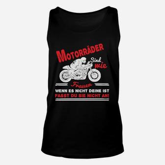 Motorrad-Fan Unisex TankTop - Spruch über Motorräder und Frauen - Seseable