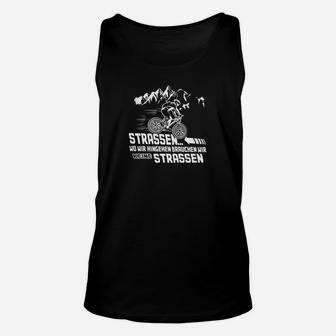 Motorrad-Themen Unisex TankTop Straßen-Motiv Spruch Schwarz - Seseable