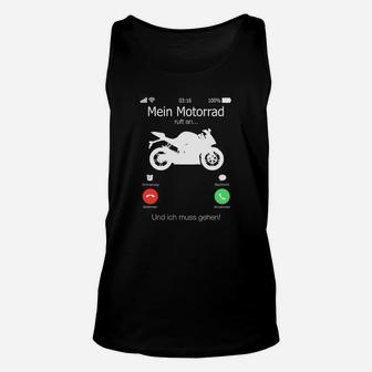 Motorradfahrer Unisex TankTop Schwarz - Mein Motorrad ruft an Motiv - Seseable