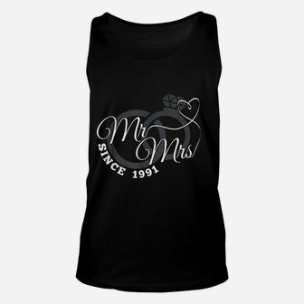 Mr Mrs Since 1991 30th Wedding Anniversary Matching Gift Unisex Tank Top - Seseable