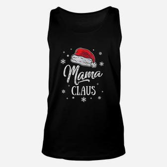 Mrs Mama Santa Claus Christmas Mom Matching Family Couple Unisex Tank Top | Seseable UK