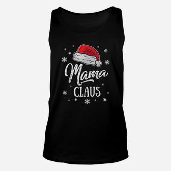 Mrs Mama Santa Claus Christmas Mom Matching Family Couple Unisex Tank Top - Seseable