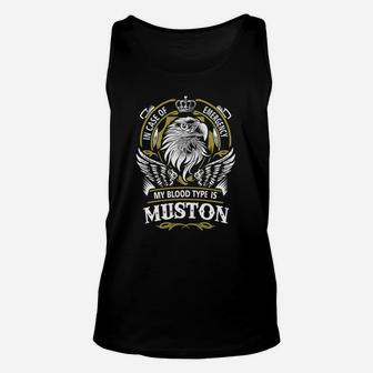 Muston In Case Of Emergency My Blood Type Is Muston -muston T Shirt Muston Hoodie Muston Family Muston Tee Muston Name Muston Lifestyle Muston Shirt Muston Names Unisex Tank Top - Seseable