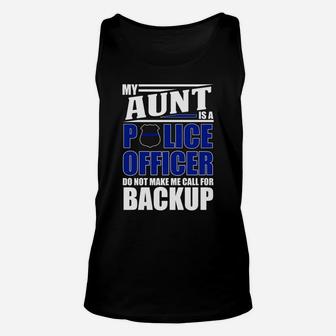My Aunt Is A Police Officer Police Officer Family Unisex Tank Top - Seseable