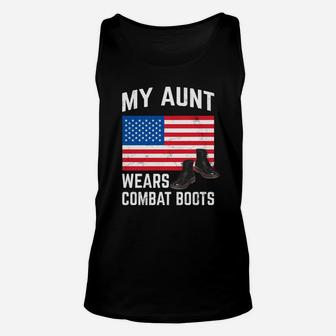 My Aunt Wears Combat Boots Soldier Support Unisex Tank Top - Seseable