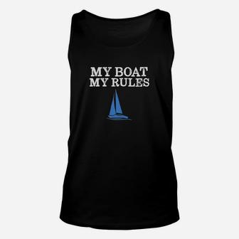 My Boat My Rules Shirt Unisex Tank Top - Seseable