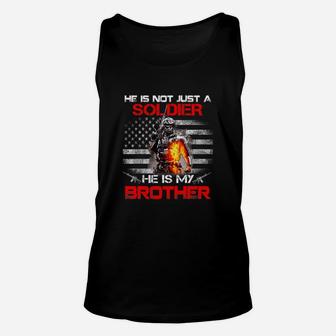 My Brother Is A Soldier Proud Army Sister Unisex Tank Top - Seseable