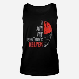 My Brother's Keeper Lacrosse Funny Defense Lax Goalie Unisex Tank Top - Seseable