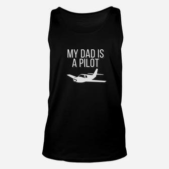 My Dad Is A Pilot Fathers Day Hero Premium Shirt Unisex Tank Top - Seseable