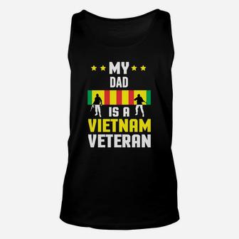 My Dad Is A Vietnam Veteran Proud National Vietnam War Veterans Day Unisex Tank Top - Seseable