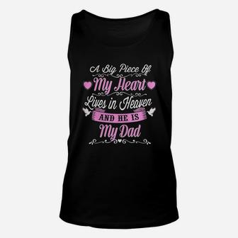 My Dad Is Live In Heaven Shirt Daughter Lover Unisex Tank Top - Seseable