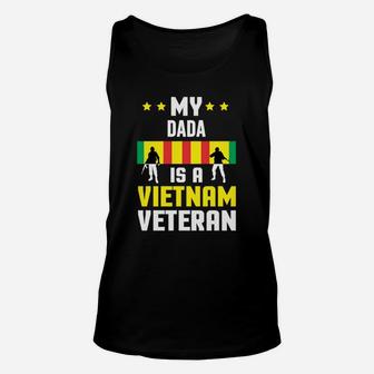 My Dada Is A Vietnam Veteran Proud National Vietnam War Veterans Day Unisex Tank Top - Seseable