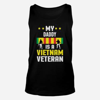 My Daddy Is A Vietnam Veteran Proud National Vietnam War Veterans Day Unisex Tank Top - Seseable
