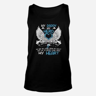 My Daddy My Hero, best christmas gifts for dad Unisex Tank Top - Seseable