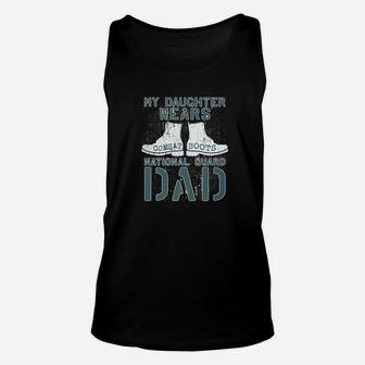 My Daughter Wears Combat Boots National Guard Dad Unisex Tank Top - Seseable