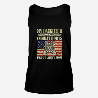 My Daughter Wears Combat Boots Unisex Tank Top - Seseable