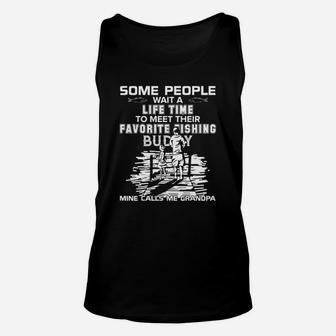 My Favorite Fishing Buddy Calls Me Uncle - Fish T-shirt Black Youth Unisex Tank Top - Seseable