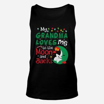 My Grandma Loves Me To The Moon And Back Unisex Tank Top - Seseable