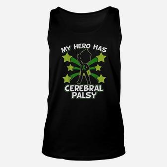 My Hero Has Cerebral Palsy World Cp Awareness Day Gift Unisex Tank Top - Seseable