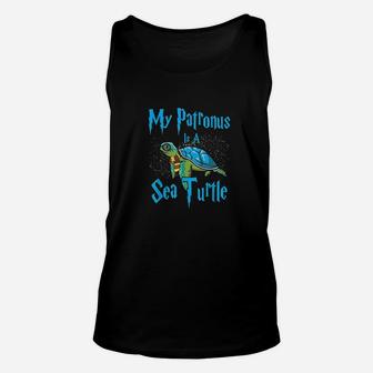 My Patronus Is A Sea Turtle Funny Wizard Magic Lover Gifts Unisex Tank Top - Seseable