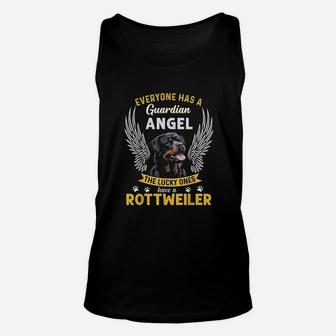 My Rottweiler Is A Guardian Gift Who Loves Pets Unisex Tank Top - Seseable