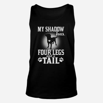 My Shadow Has Four Legs And A Tail Labrador T Shirt Unisex Tank Top - Seseable