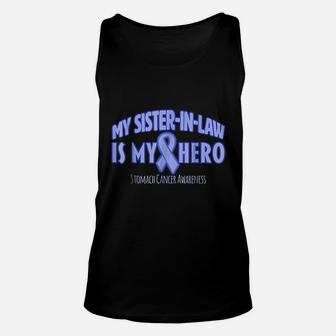 My Sister In Law Is My Hero Stomach Canker Awareness Unisex Tank Top - Seseable
