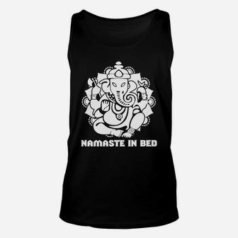 Namaste Elephant Namaste In Bed Woman Chakra T-shirt Unisex Tank Top - Seseable