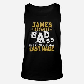 Name James T-shirt Personalized James Name Tee Gifts Unisex Tank Top - Seseable