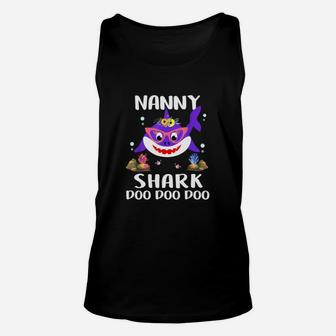 Nanny Shark Doo Doo Funny Unisex Tank Top - Seseable