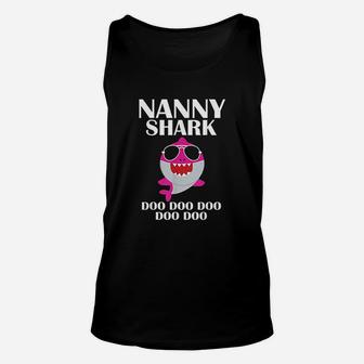 Nanny Shark Doo Doo Mothers Day Nanny Christmas Unisex Tank Top - Seseable