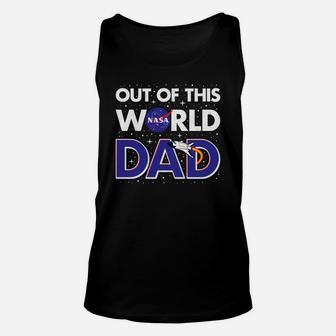 Nasa Out Of This World Dad Fathers Day Premium Unisex Tank Top - Seseable